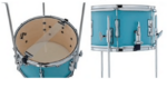 Türkise Floor Tom/Snare Kombination vom Stage Custom Hip von Yamaha