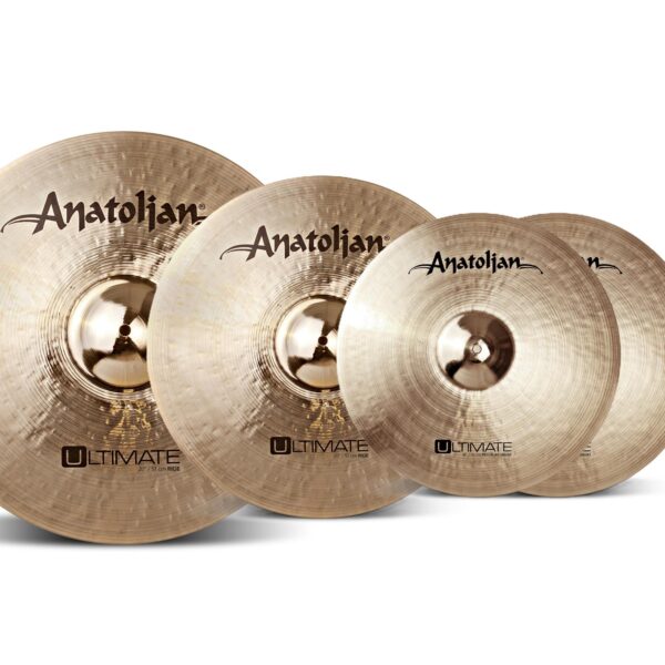 Anatolian Ultimate Beckenset mit Ride 20", Crash 16" und Hi Hat 14"