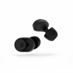 Nahaufnahme der D'Addario DBud Premium Gehörschutz mit Lautstärkeregler mit zwei Dämpfungsstufen