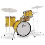 Das Gretsch Catlina Club (4 Piece) in der Farbe Yellow Satin Flame