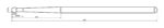 Rohema RM3 Drumstick Skizze. Sticklänge gesamt 430mm, Schulterlänge 146mm. Stick Durchmesser 17,8mm, Kopfdurchmesser an der breitesten Stelle 14,9mm