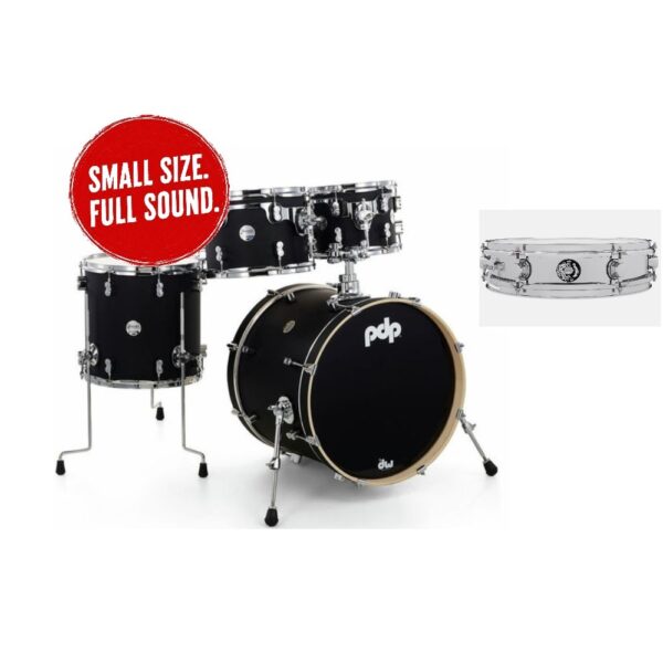 Schlagzeug PDP Concept Maple 5 Piece mit 3 Toms, Bass Drum und PDP Kraken Snare