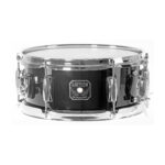 Gretsch Blackhawk Mighty Mini Snare Drum 12"x5,5" in Schwarz mit kompaktem Kessel und klassischem Gretsch Design. Logo im Fokus