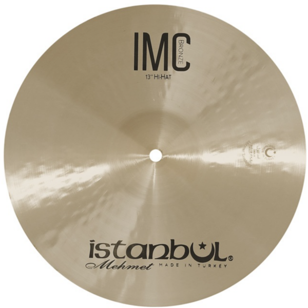 Istanbul Mehmet IMC Hi-Hat 13 Zoll aus B20 Bronze mit traditionell gehämmerter Oberfläche und klarem Klangcharakter.