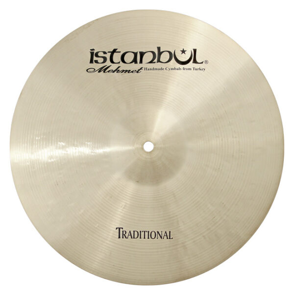 Istanbul Mehmet Traditional Thin Crash 14 Zoll aus B20 Bronze mit traditioneller Hammerschlagoptik und warmem, musikalischem Klang.