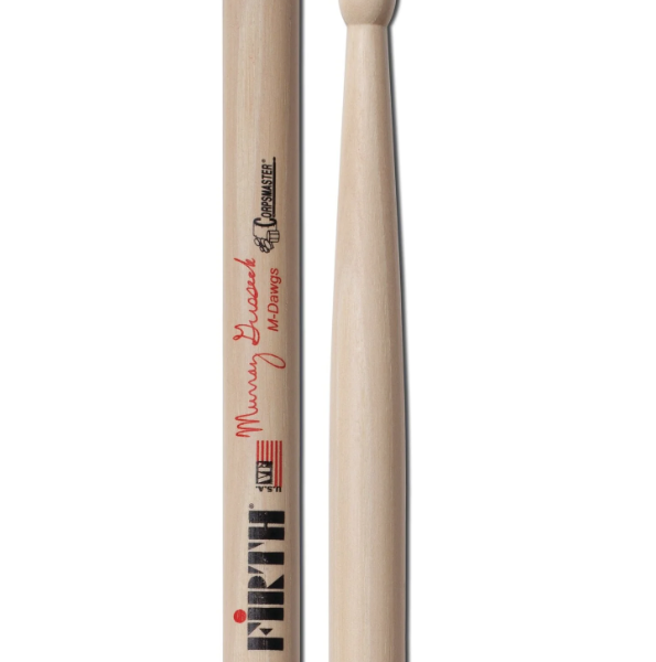 Vic Firth Signature Drumstick Corpsemaster von Murray Gusseck natural lackiert Tip & Back im Focus