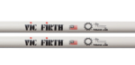 Vic Firth Signature Drumstick von Thomas Lang weiß lackiert Logo im Focus